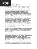 Los Padres Post Apostólicos