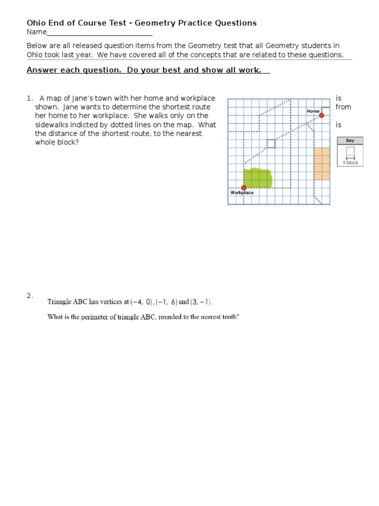 AIR Testing Questions - Geometry | PDF
