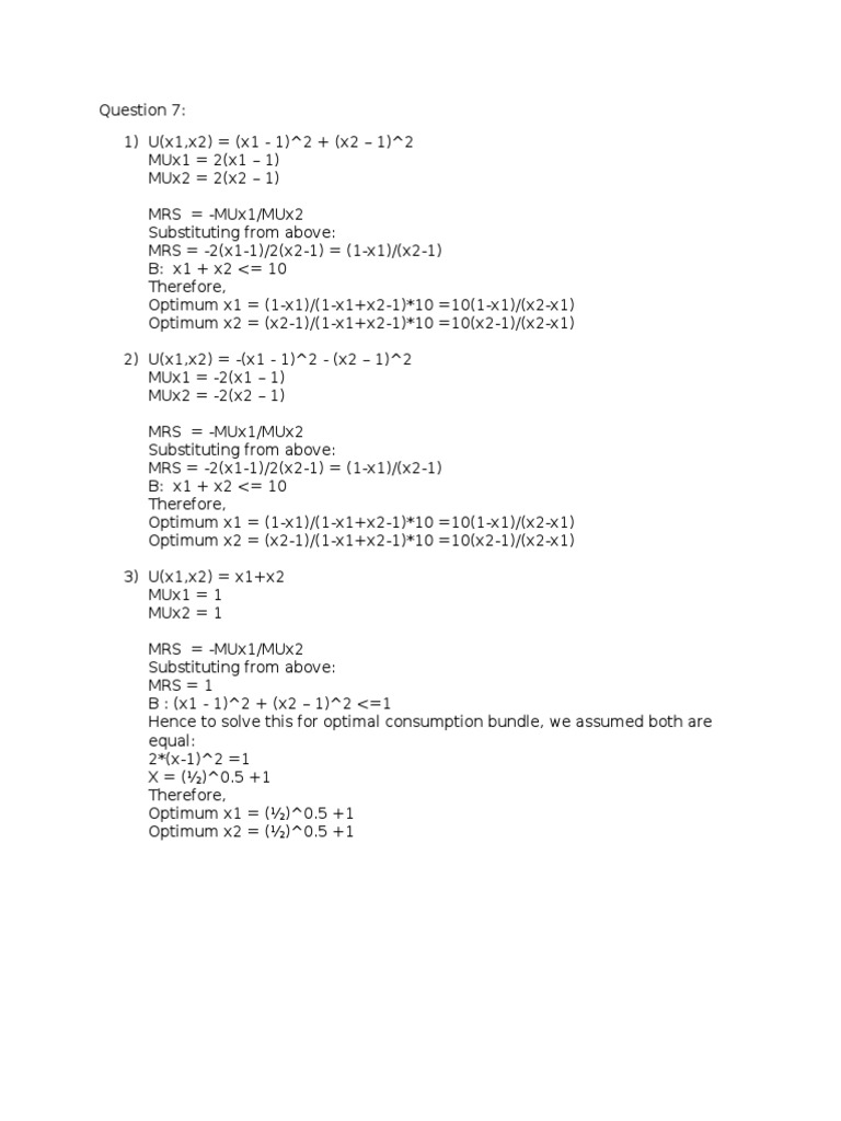 Optimization of Utility Functions | PDF