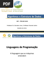Algoritmos e Estruturas de Dados - Algoritmos