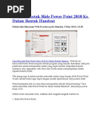 Download CaraMencetakSlidePowerPoint2010KeDalamBentukHandoutbyAminZohirinSN331468583 doc pdf