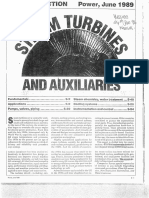 Steam Turbines and Aux POWER MAG 1989