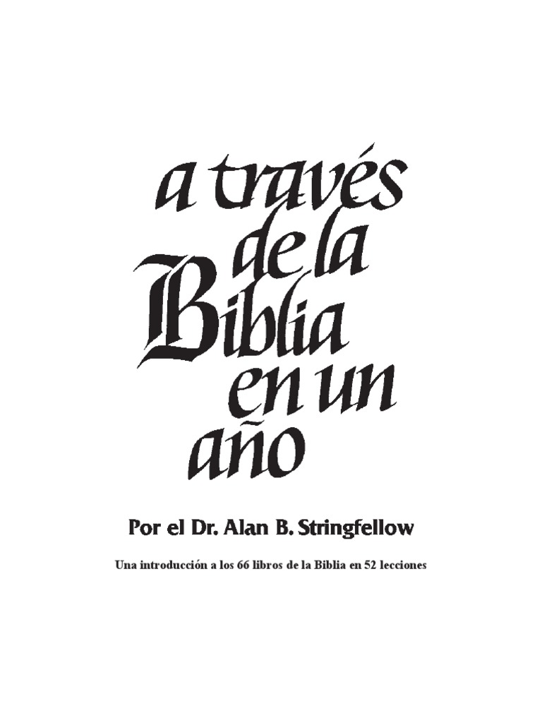 A Traves de La Biblia PDF | PDF | Viejo Testamento | Doce profetas menores
