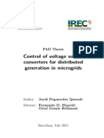 Control of Voltage Source Converters For Distributed Generation in Microgrids
