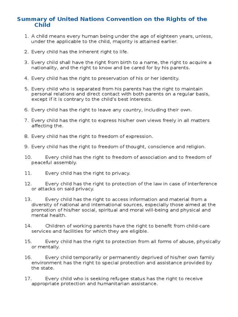 Childrens Rights | PDF | Privacy | Mental Health