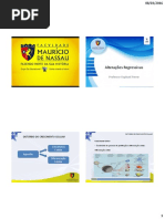 ALTERAÇÕES REGRESSIVAS.