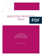 Indice Del Proyecto Final