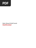 Buku Manual Mobil Toyota