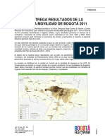 Anexo Tcnico - SDM Entrega Resultados de La Encuesta Movilidad de Bogot 2011 - 5018 PDF
