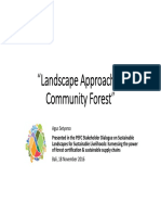 Landscape approach on community forest