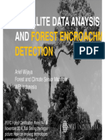 Satellite data analysis and forest encroaching data