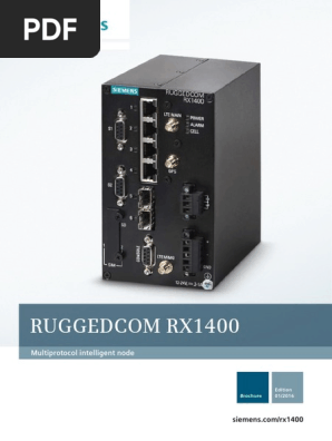 Sie Rx1400 Bro En Pdf Computer Network Operating System