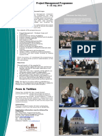 Project Management Curriculum Information JULY 2013
