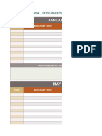 Blog Editorial Calendar Template 0