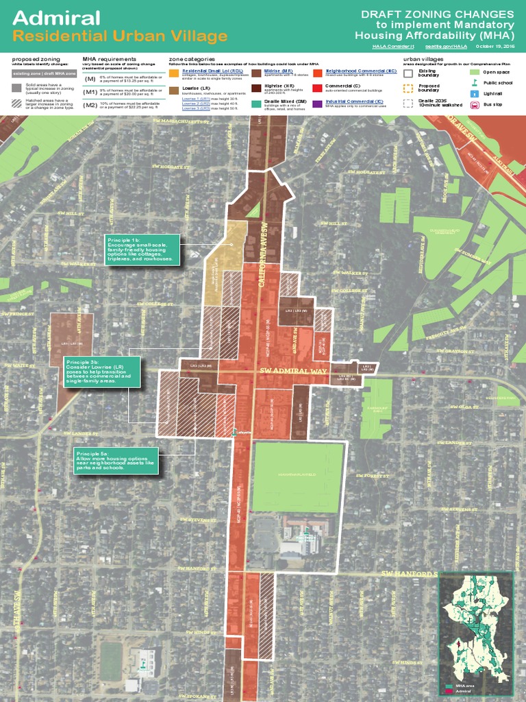 Draft HALA Rezoning Map For Admiral Urban Village | PDF | Housing ...