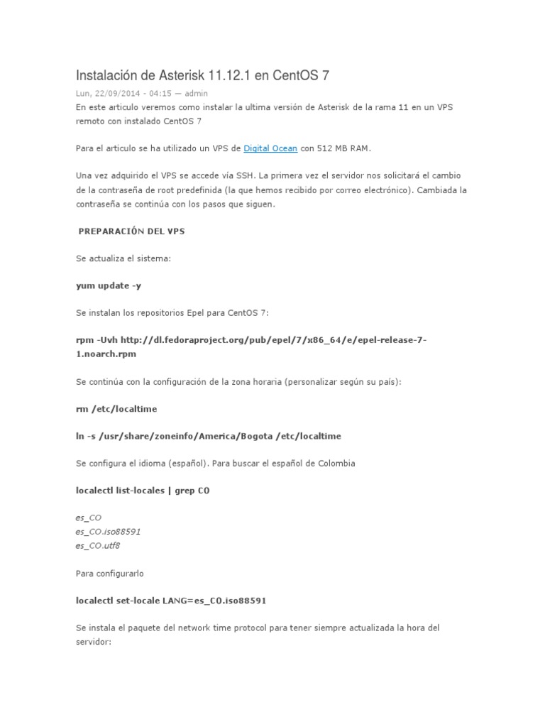 Instalación de Asterisk 11 + Codec Opus | PDF | Servidor HTTP Apache ...