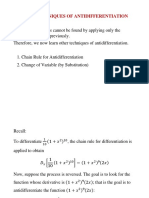 Some Techniques of Antidifferentiation