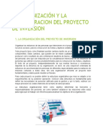 La Organización y La Administracion Del Proyecto de Inversion (1)