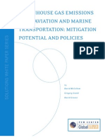 Aviation and Marine Transportation - GHG Mitigation Potential and Challenges  