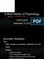 Chapter 1 - A Brief History of Psychology SV