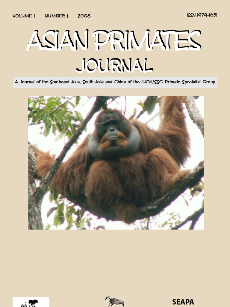 Asian Primates Journal Vol. 1 PDF Ecology Natural Environment