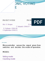 Electronic Voting Machine: Project Guide Project Members