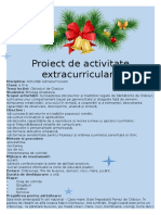 Proiect de Activitate Extracurriculara