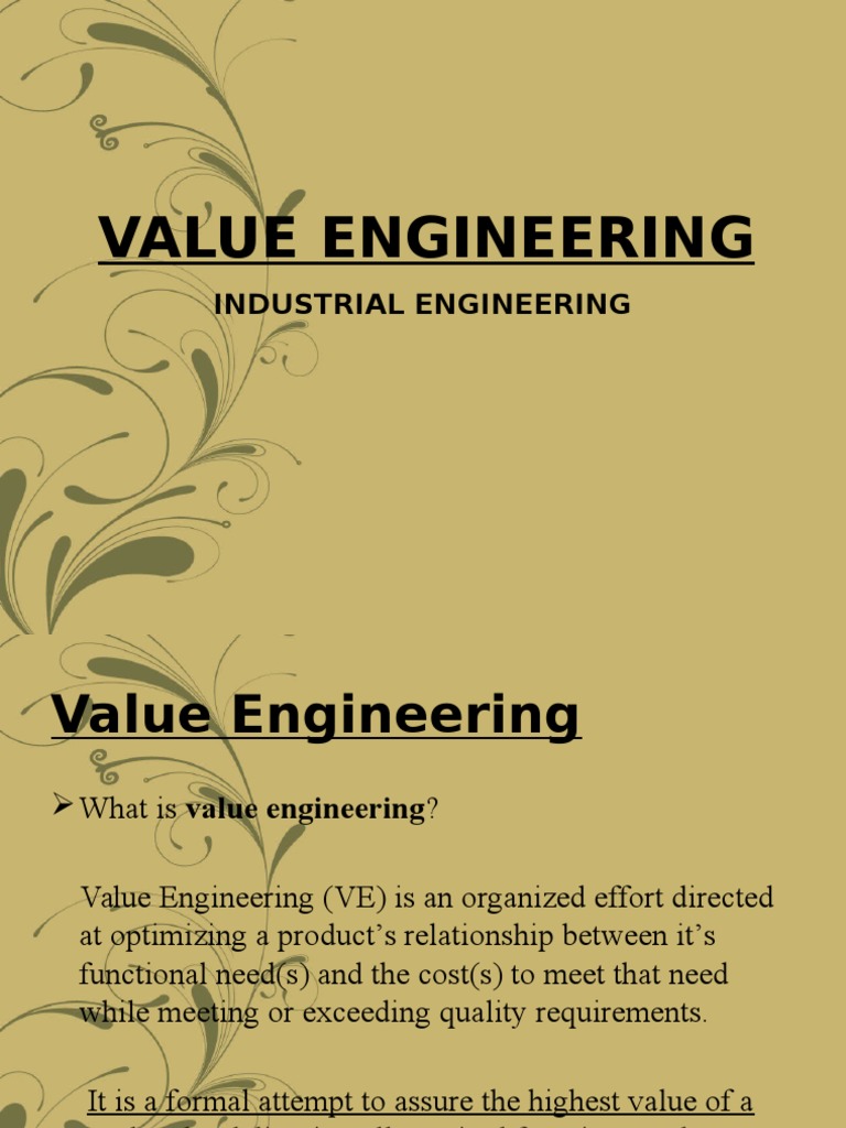 Understanding Value Engineering Concepts | PDF | Scrum (Software ...