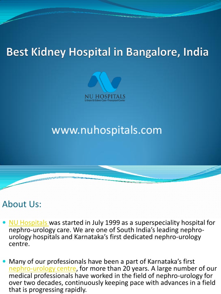 Best Kidney Hospital in Bangalore Nephrology Kidney