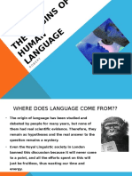 The Origins of Human Language (Robert)