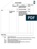 risk assessment form