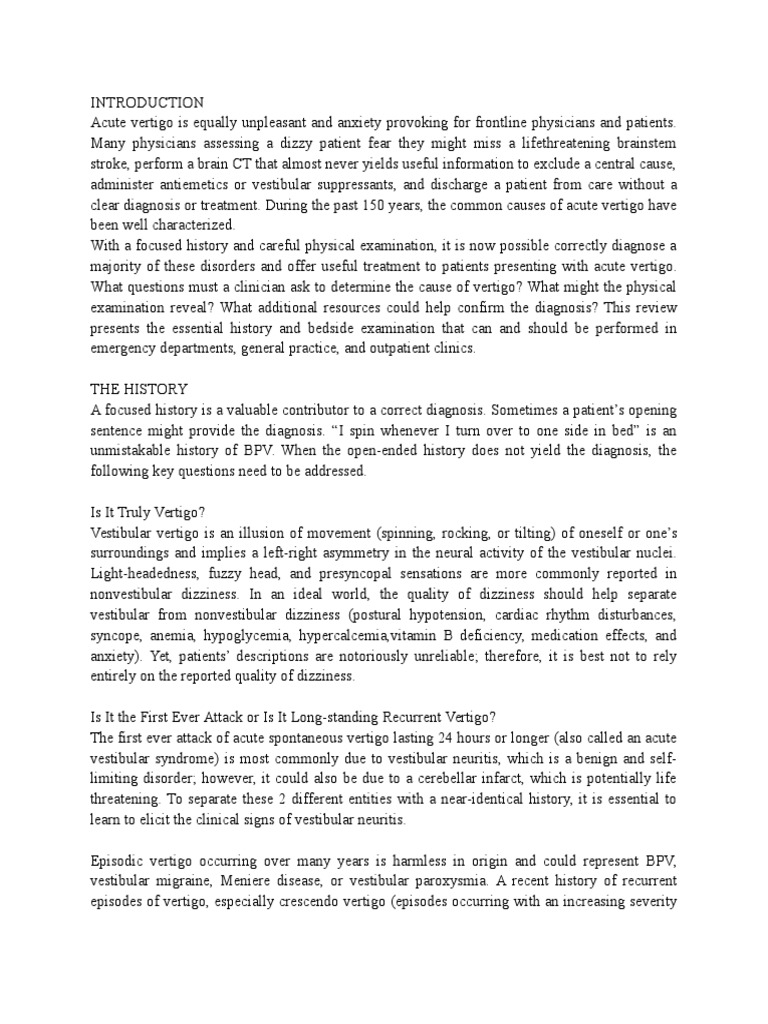 Vertigo Halaman 2 Vertigo Human Diseases And Disorders