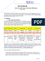 Epc Sgtin-96: A Technical Description From Brian Green, International ISBN Agency