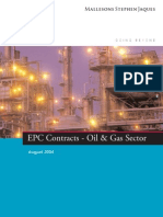 EPC Contracts in The Oil & Gas Sector