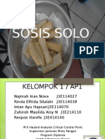 5 Langkah Awal Kelompok 1 Sosis Solo