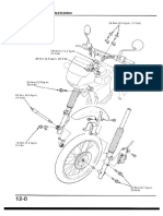 NX650 L Section 12 Front Wheel Suspension Steering