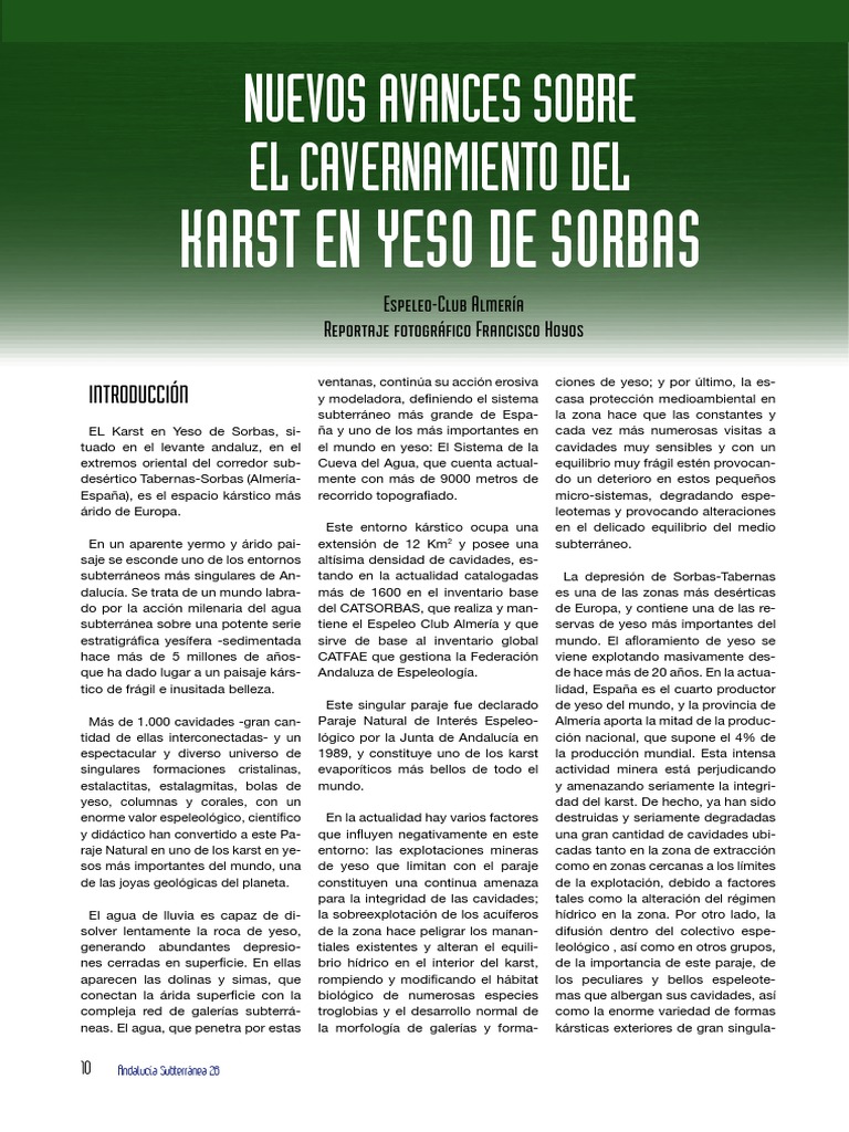 Sorbas-ANDALUCIA+SUBTERANEA+27 Web | PDF | Agua subterránea | Sistema ...