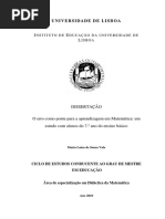 O Erro Como Ponte Para a Aprendizagem Em Matemática Estudo No 7º Ano
