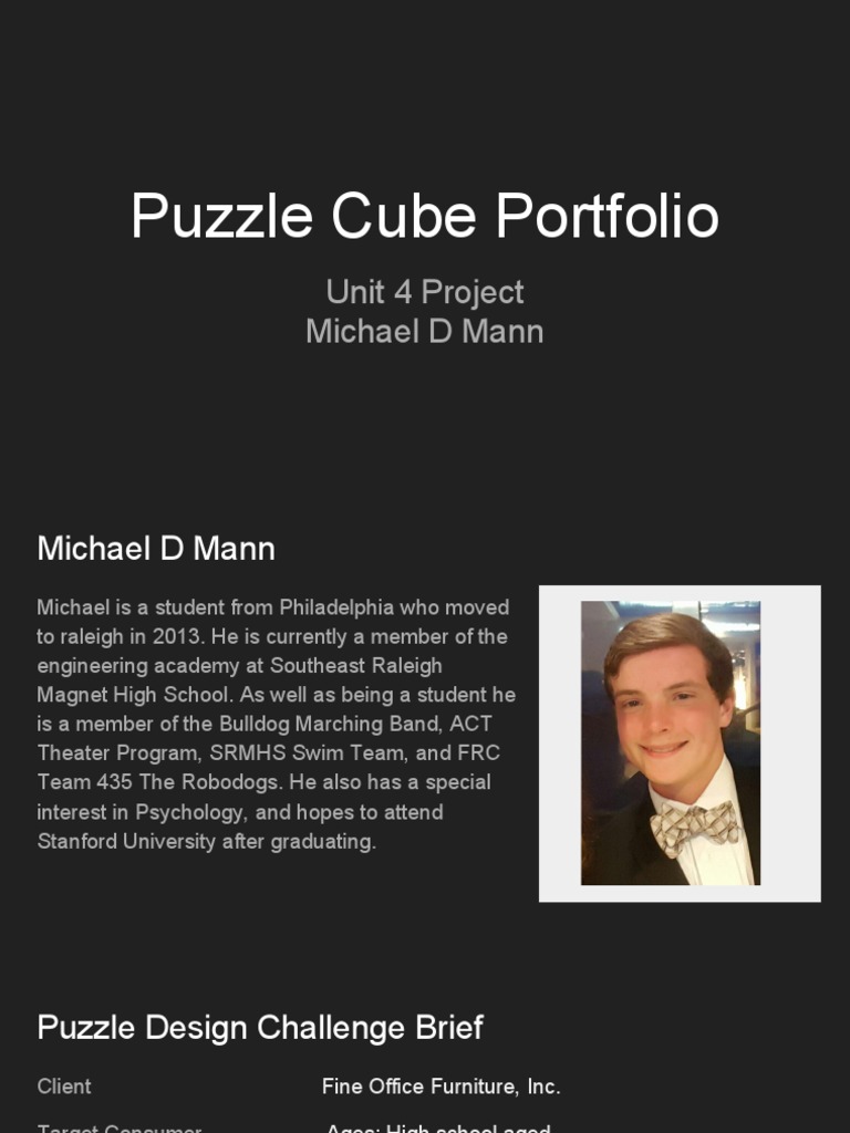 High School Puzzle Cube Design Project | PDF | Design | Cognition