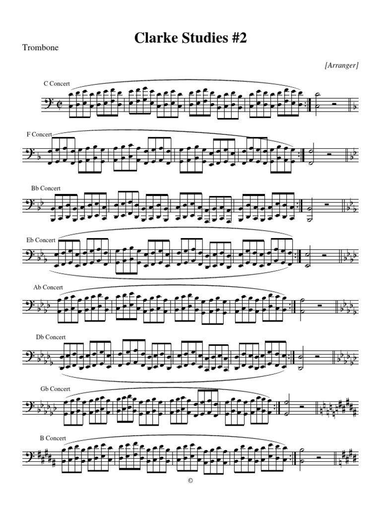 Clarke 2 Trombone PDF