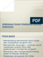 Bimbingan Teknis Penerapan Asuhan Kebidanan