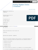 Marketing Multiple Choice Questions With Answer