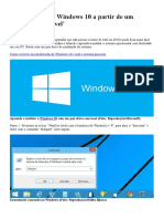 Como Instalar o Windows 10 a Partir de Um Pendrive