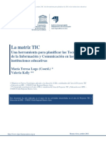 La Matriz TIC. Una Herramienta para Planificar Las Tecnologías de La Información y Comunicación en Las Instituciones Educativas PDF