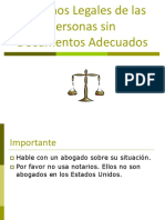 Derechos Legales de Las Personas Sin Documentos Adecuados