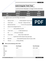 Irregular Verbs (Past Simple X Present Perfect) PDF