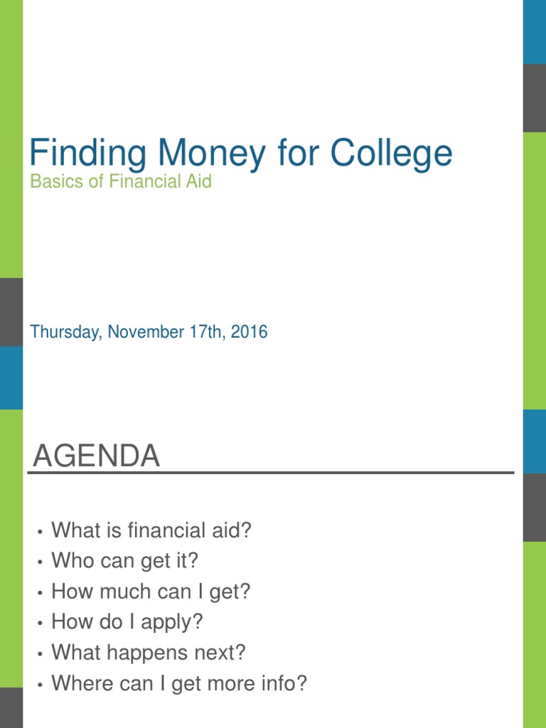 Financial Aid Guide for College Students | PDF | Student Financial Aid ...