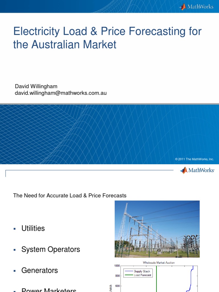 Load & Price Forecasting Webinar Slides Australia | PDF | Weather ...