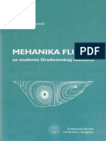 Mehanika Fluida Za Studente Gradevinskog Fakulteta PDF