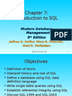 Chap07 - Introduction to SQL